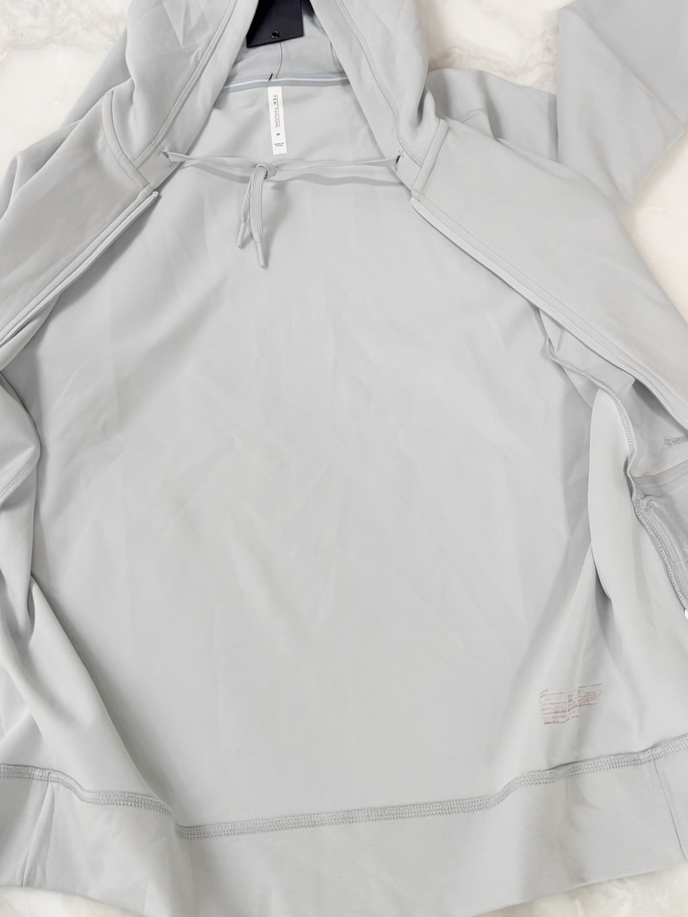Ten Thousand Men’s Midweight Tech Full Zip Hoodie Size Medium Silver New* Flaw - Picture 10 of 11
